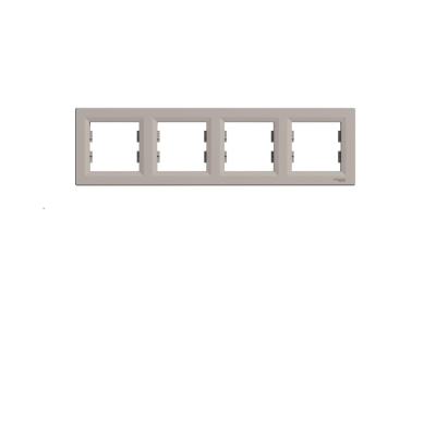 Schneider Electric EPH5800469, Asfora – Dörtlü Çerçeve – Bronz - 1