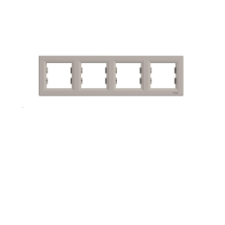 Schneider Electric EPH5800469, Asfora – Dörtlü Çerçeve – Bronz