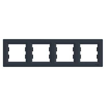 Schneider Electric EPH5800471, Asfora Antrasit 4lü Yatay Çerçeve - 1
