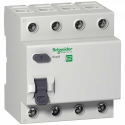 Schneider Electric EZ9R05425, 25 Amper, 30mA, Trifaze, Kaçak Akım Koruma Rölesi, 4 Kutuplu (3 Faz+Nötr), Tip AC