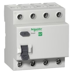 Schneider EZ9R63425, 25 Amper, 300mA, Trifaze, Kaçak Akım Koruma Rölesi, 4 Kutuplu (3 Faz+Nötr), Tip AC - Schneider