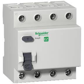 Schneider EZ9R63440, 40 Amper, 300mA, Trifaze, Kaçak Akım Koruma Rölesi, 4 Kutuplu (3 Faz+Nötr), Tip AC - 1