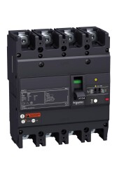 Schneider Electric EZCV250H4080, 80 Amper, 36 kA, 4 Kutuplu, Kaçak Akım Korumalı Kompakt Şalter, EZCV250H, TM80D Korumalı