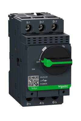 Schneider Electric GV2L22 TeSys GV2 - Devre kesici - manyetik - 25 A - vida kelepçesi terminalleri - 1