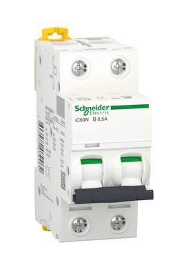 Schneider Electric A9F73270, 0.5 Amper, 2 Fazlı, B Tipi, Otomatik Sigorta, 6 kA, B0.5x2 - 1