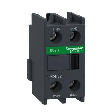 Schneider Electric LADN02, 2NK, Yardımcı Kontak Blok, Üste Geçmeli, LC1D, CAD ve LC1F Serisi Kontaktörler İçin Uygun - 1