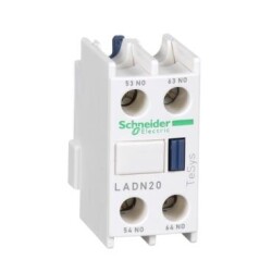 Schneider Electric LADN20, 2NA, Yardımcı Kontak Blok, Üste Geçmeli, LC1D, CAD ve LC1F Serisi Kontaktörler İçin Uygun