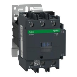 Schneider Electric LC1D95BD, 95 Amper, 45 kW, Güç Kontaktörü, 24 Volt DC, 3 Kutuplu, 1NA+1NK