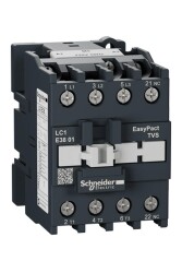 Schneider Electric LC1E3801M5, Easy TeSys kontaktör 3P(3 NA) - AC-3 - <= 440 V 38A - 220 V AC bobin - Schneider