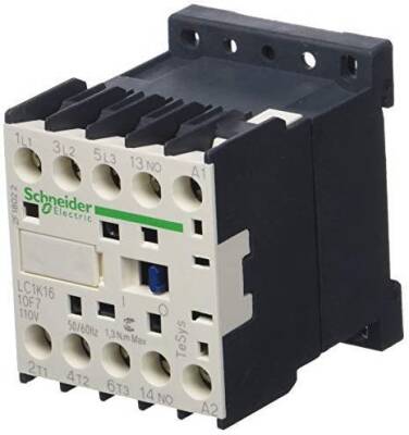 Schneider Electric LC1K1601F7, 16 Amper, 7.5 kW, Mini Kontaktör, 110 Volt AC, 3 Kutuplu, 1NK - 1