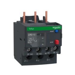 Schneider LRD12, 5.5-8 Amper, TeSys D Termik Röle, 1NO+1NC, LC1D09-D38