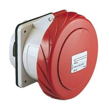 Schneider Electric PKF16G734, Düz Makina Prizi, 4x16 Amper, Trifaze, 3P+T, IP67, Vida Bağlantılı - 1