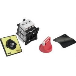 Schneider Electric VCF01, 20 Amper, 4 kW, Vario Emniyet Şalteri, 3 Kutuplu, Sarı-Kırmızı, 0-1(Aç-Kapa), 60x60 mm