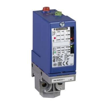 Telemecanique Sensors  XMLB300D2S11, basınç anahtarı XMLB 300 bar - ayarlanabilir skala 2 eşik - 1 K/A - 1