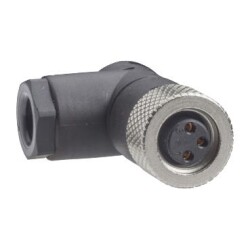 Telemecanique Sensor XZCC8FDM40S, M8 4 Pinli Dişi Konnektör