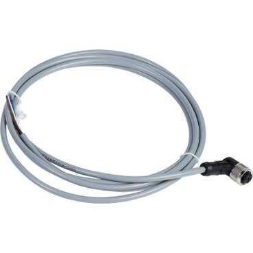 Telemecanique Sensors XZCPV1241L2, dirsekli dişi - M12 - 4 pim - kablo PVC 2m - 2