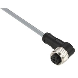 Telemecanique Sensors XZCPV1241L2, dirsekli dişi - M12 - 4 pim - kablo PVC 2m
