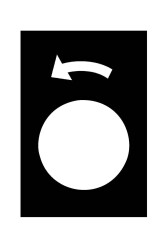 Schneider Electric ZB2BY2922, İşaretli açıklama, Harmony XAC, isim levhası, 30 x 40 mm, plastik, siyah, 22 mm basmalı düğme, beyaz işaretli yuvarlak ok - Schneider