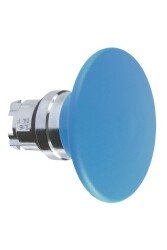 Schneider Electric ZB4BR6, mavi mantar basmalı düğme başlığı  yaylı dönüş
