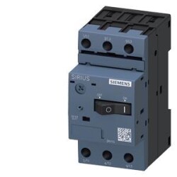 Siemens 3RV1011-0DA10, Motor koruması için devre kesici boyutu S00, SINIF 10 A serbest bırakma 0,22...0,32 A N serbest bırakma 4,2 A Vidalı terminal Vidalı terminal Standart anahtarlama kapasitesi - Siemens 