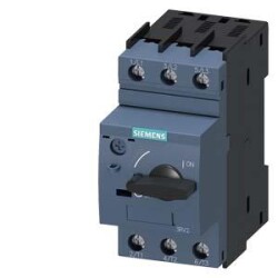 Siemens 3RV20111HA10, Motor koruması için devre kesici boyutu S00, CLASS 10 A-bırakma 5,5...8 A N-bırakma 104 A vidalı terminal Standart anahtarlama kapasitesi