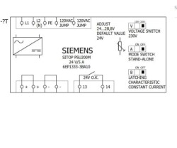 SIEMENS 6EP1334-3BA10, Sıtop Psu200m 24v Dc / 10a 1ac - 4