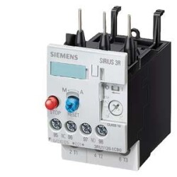 Siemens 3RU1126-4AB0, Aşırı yük rölesi 11...16 A Motor koruması için Boyut S0, Sınıf 10 Kontaktör montajı Ana devre: vidalı terminal Yardımcı devre: vidalı terminal Manuel-Otomatik-Reset !!! - Siemens 
