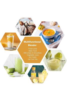 Taşınabilir 350 ML Blender, Smoothie Blender, Şarjlı Mini Meyve Karıştırıcı, Milkshake İşlevli - 4