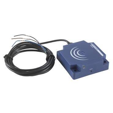 Telemecanique Sensor XS8D1A1PAL2, Inductive proximity sensors XS, inductive sensor XS8 80x80x26, PBT, Sn60mm, 12...24 VDC, cable 2 m  - 1