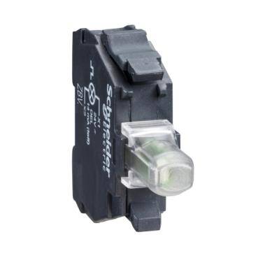 Schneider Electric ZBVB6, Harmony XB4, Ã˜22 başlık için aydınlatma bloğu, mavi, Entegr. LED, 24 V AC/DC - 1