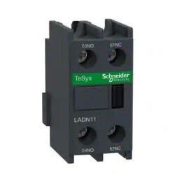 Schneider Electric LADN11, TeSys D - yardımcı kontak bloğu - 1 NA + 1 NK - vida kelepçesi terminalleri