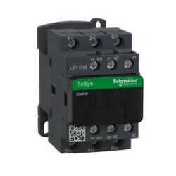 Schneider Electric LC1D18M7, TeSys D kontaktör - 3P(3 NA) - AC-3 - <= 440 V 18 A - 220 V AC bobin