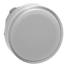 Schneider Electric ZB4BV013, Işıklı Buton için başlık, Harmony XB4, metal, beyaz, 22mm, Entegr. LED, düz lens - 1