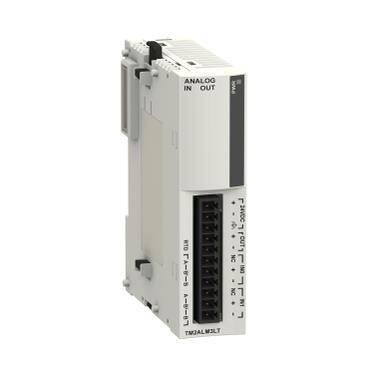 Schneider Electric TM2ALM3LT, analog giriş/çıkış modülü M238 - 2 giriş termokuplör/sıckl düşük seviye- 1 çıkış - 1