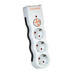 Tunçmatik PowerSurge 3 525 Joule TSK5083 3'lü Beyaz Akım Korumalı Priz - 1