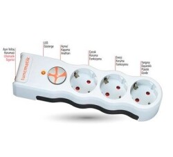 Tunçmatik PowerSurge 3 525 Joule TSK5083 3'lü Beyaz Akım Korumalı Priz - 4