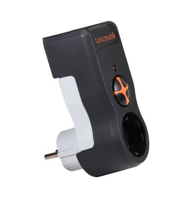 TUNÇMATİK TSK5079 TEKLİ AKIM KORUMALI PRİZ - SİYAH  - 2