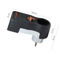 TUNÇMATİK TSK5079 TEKLİ AKIM KORUMALI PRİZ - SİYAH  - 4