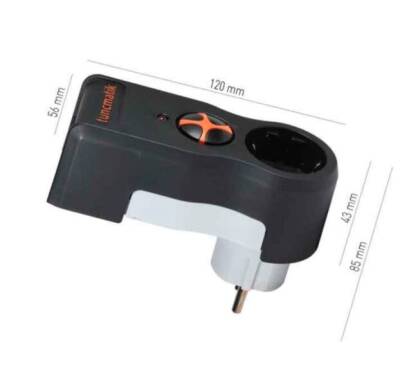 TUNÇMATİK TSK5079 TEKLİ AKIM KORUMALI PRİZ - SİYAH  - 4