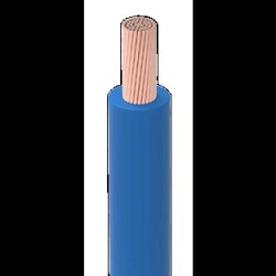 ÜNTEL 1MM H07VK Mavi beyaz, lektrolitik tavlı, sınıf 5 çok telli düz bakır teller (istek üzerine kalaylı iletken), PVC bileşik, Tip TI1- 1METRE - Üntel Kablo