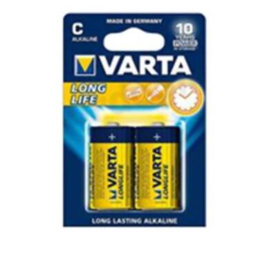 Varta Longlife 1.5V 2li C Alkalin Orta Boy Pil 4114-2 - 1