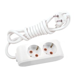 Viko 90113201, Multi-Let İkili 1M Topraklı Çocuk Korumalı Priz -(90113201)