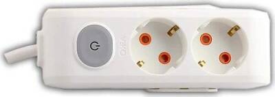 Viko 90117202, Multi-let Anahtarlı Topraklı 2'li 2 m Grup Priz(90117202) - 1