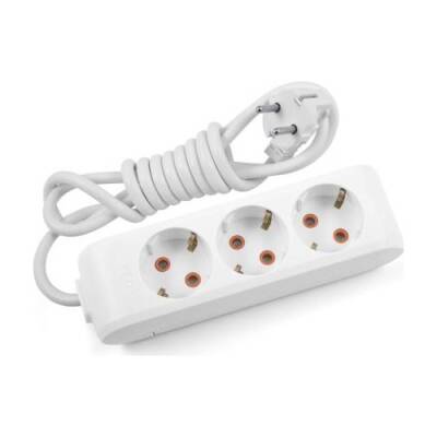 Viko 90113302, Viko Multi-let Topraklı 3'lü 2 m Grup Priz - 1