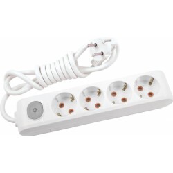 Viko 90117405, Viko Multı-Let Vm45ANH 4lü 5mt Anahtarlı Topraklı Kablolu Çocuk Koruma 90117405