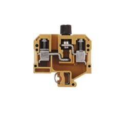 Weidmüller 0191220000, Sigorta terminali, Vida bağlantısı, orta sarı, 10 mm², 10 A, 500 V, Bağlantı sayısı: 2, Seviye sayısı: 1, TS 32