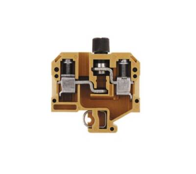 Weidmüller 0191220000, Sigorta terminali, Vida bağlantısı, orta sarı, 10 mm², 10 A, 500 V, Bağlantı sayısı: 2, Seviye sayısı: 1, TS 32 - 1