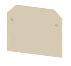 Weidmüller 0279560000, Bağlantı terminaller için uç plaka, bej, Yükseklik: 36,5 mm, Genişlik: 1,5 mm, V-2, Poliamid 66, Tak-çıkar: Evet