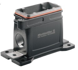 Weidmüller 1081320000, HDC muhafazaları, Boyut: 4, Koruma derecesi: IP69K, IP68 (takılı durumda), IP66 (takılı durumda), Taban muhafazası, Kelepçeleme boyunduruğu bağlantısı, Standart, Kablo girişlerinin boyutu: M 32