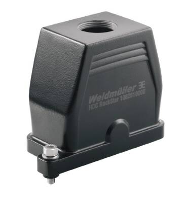 Weidmüller 1082640000, HDC muhafazaları, Boyut: 4, Koruma derecesi: IP69K, IP68 (takılı durumda), IP66 (takılı durumda), Fiş muhafazası, Kelepçeleme boyunduruğu bağlantısı, Standart, Kablo girişlerinin boyutu: PG 29 - 1